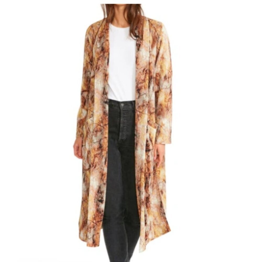 NWT Bb Dakota Halifax Pleated Duster In Marble Patina
